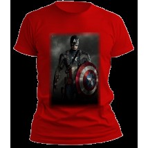 Men's T-shirt. Captain America Red, XXL