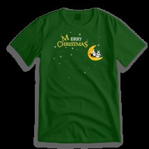 New Year's T-shirt Merry Christmas S, green