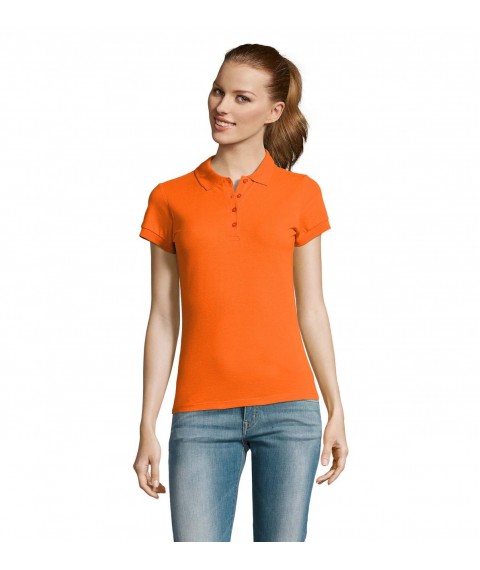 Women's polo shirt Orange