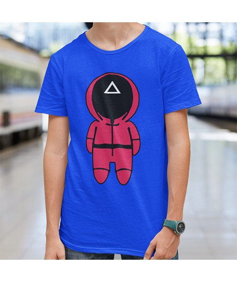 Men's T-shirt Game of Squid Guard △ Blue, M