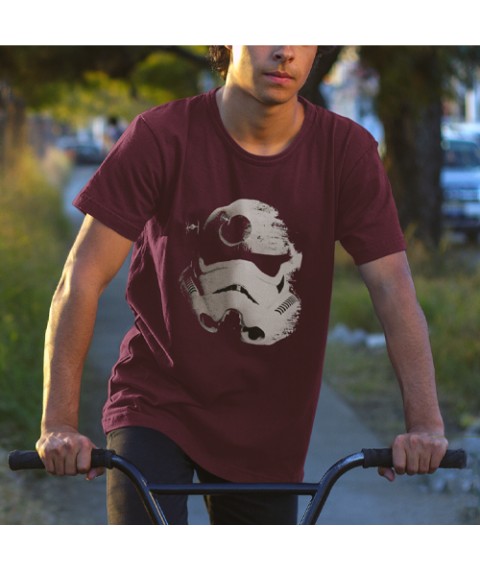 Herren T-Shirt Star Wars Vintage Burgund, L