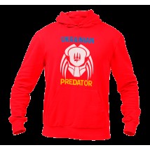 Unisex hoodie Ukrainian predator without insulation Red, S