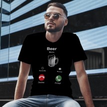Men's T-shirt Beer Mobile