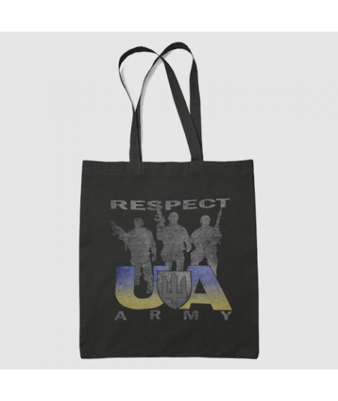 Eco shopper - black bag Respect UA Army warriors