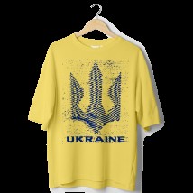 Футболка оверсайз Trezub Ukraine , жовта
