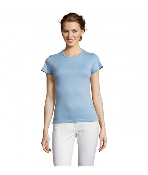 Women's blue T-shirt Miss