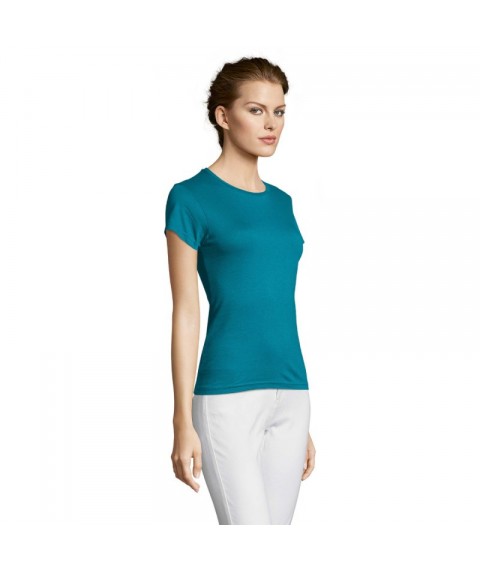 Turquoise women's T-shirt Miss XL