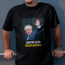 Men's T-shirt Boris Johnson Good Day Black, L