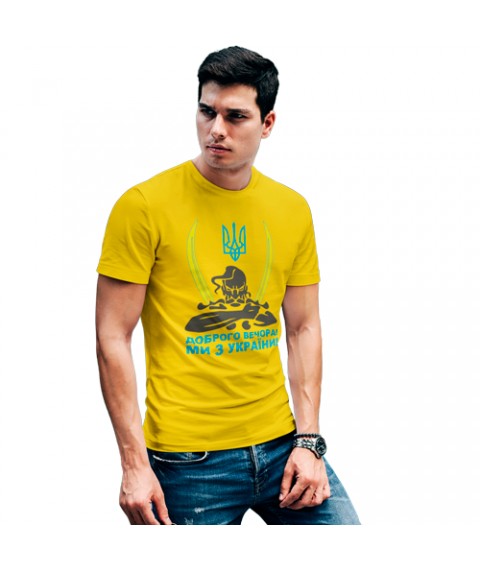 Yellow T-shirt Kozak Good Evening from Ukraine XL