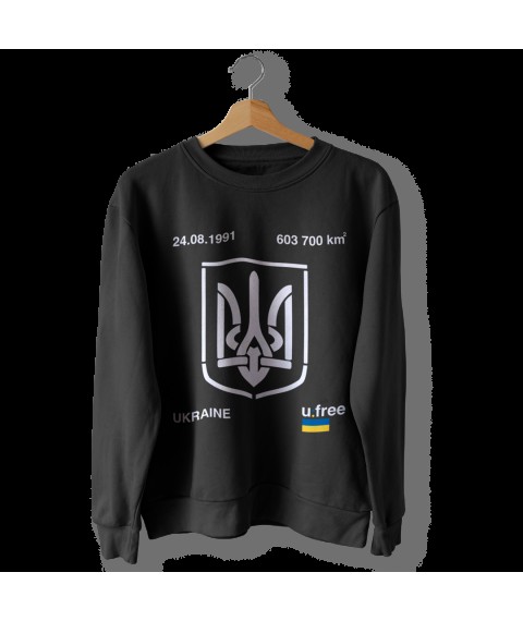 Sweatshirt black Ukraine State FREE 08/24/1991 2XL