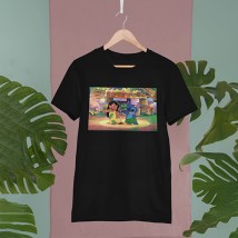 Women's T-shirt lilo and stitch XXL, Black