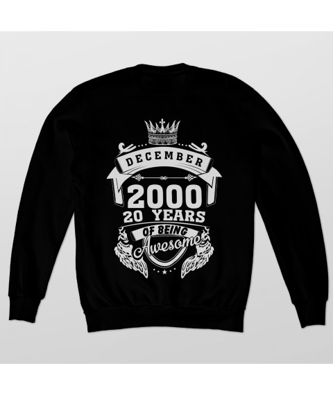 Awesome Years Sweatshirt Black, XXL