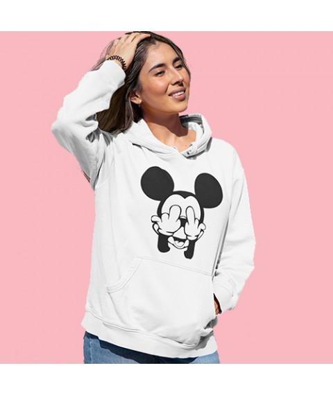 Hoodie "F*ck Mickey Mouse" L