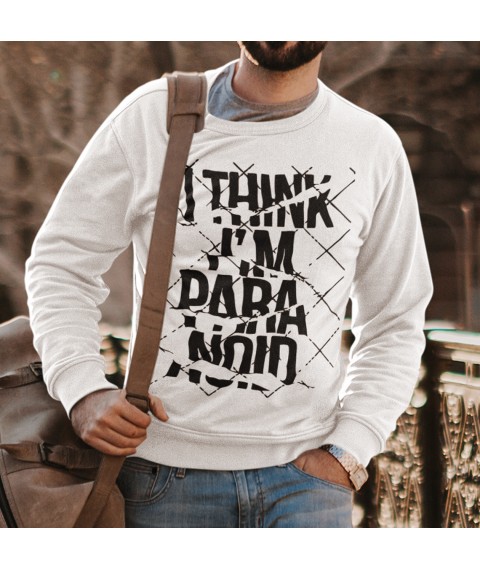 Sweatshirt Paranoid XL, White