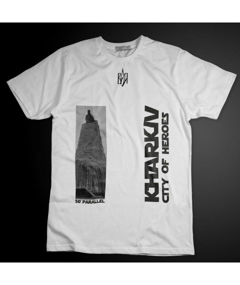 T-shirt white KHARKIV city of heroes M