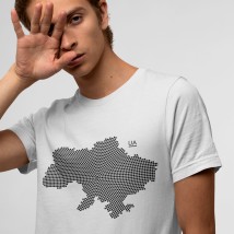 Men's T-shirt UK dots XL, White
