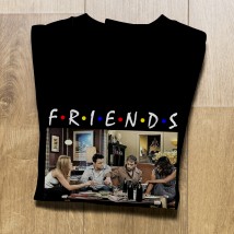 Sweatshirt. Friends: He's Gosha, he's Goga, he's Grisha... Black, L