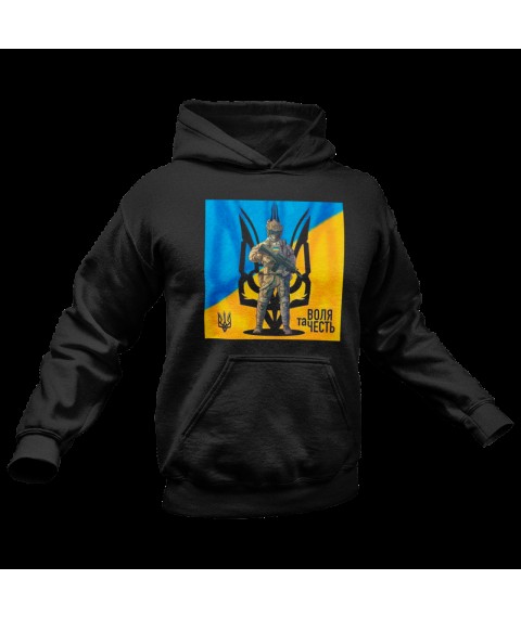 Unisex hoodie Will and honor insulated with fleece Black, M