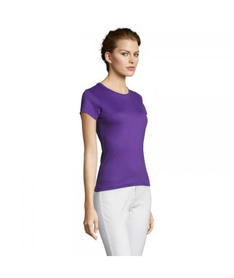 Women's dark purple T-shirt Miss XL