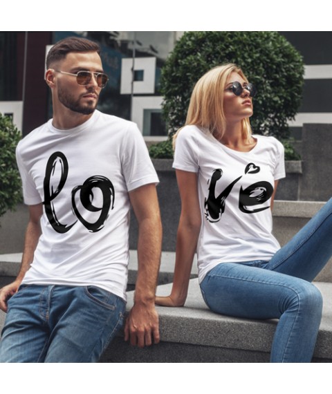 T-shirts for lovers Lo Ve White, 46, 52