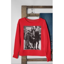 Sweatshirt. Alone at home. sp Red, S