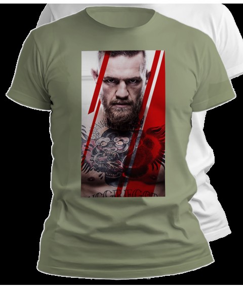 Herren T-Shirt Conor McGregor S, khaki