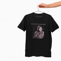 Oversize T-shirt Why do I give food to anyone? Chorny, XS-S