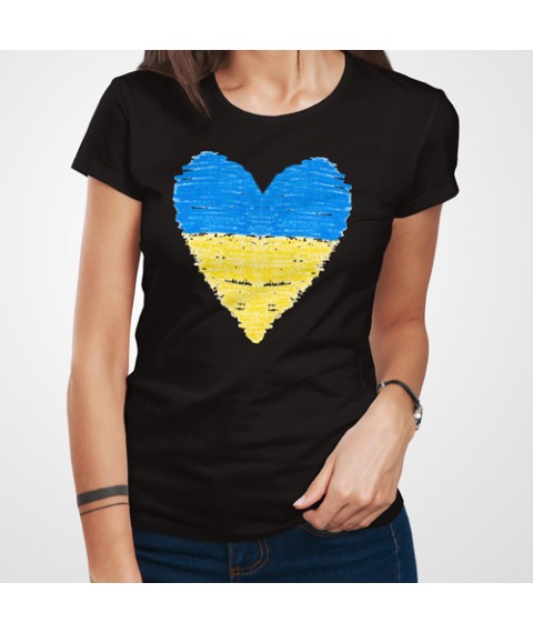 Woman's T-shirt with print Ukraine XL