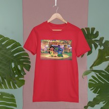 Women's T-shirt lilo and stitch XXL, Red