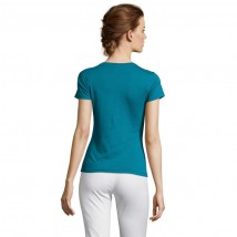 Turquoise women's T-shirt Miss