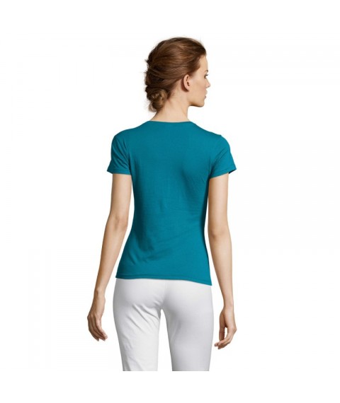 Turquoise women's T-shirt Miss