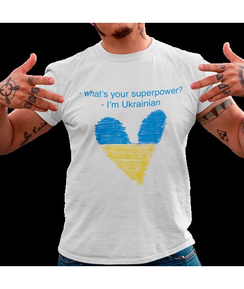 Футболка Я с Украины Белый, S