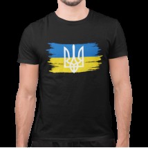 Футболка Україна Прапор Черный, 2XL