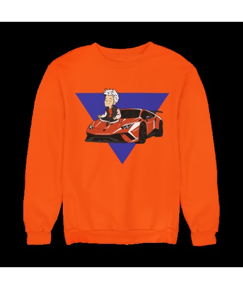 Sweatshirt Merch Vlad paper a4 lamba 104, Orange