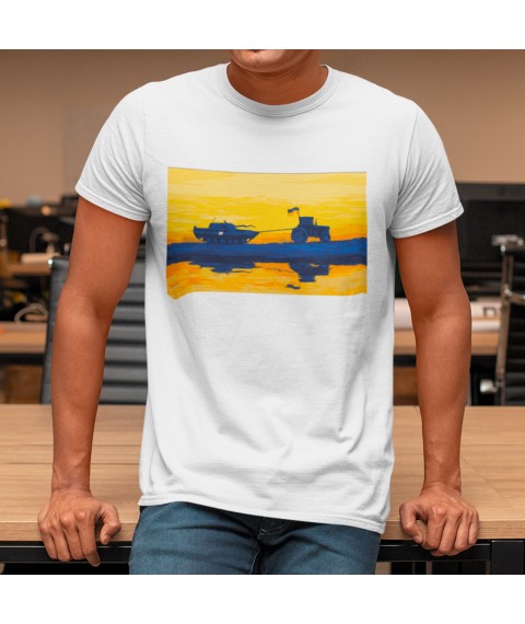 Men's T-shirt Tractor Viyska White, M