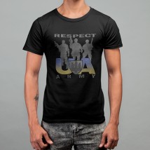 Футболка чорна Respect Ua Army XL