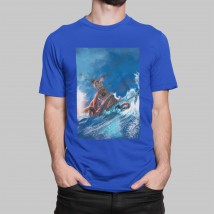 Men's T-shirt Death to Enemies Octopus Blue, M