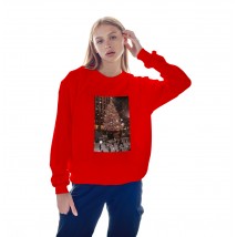 Women's sweatshirt .New Year Home Alone Red, XXL