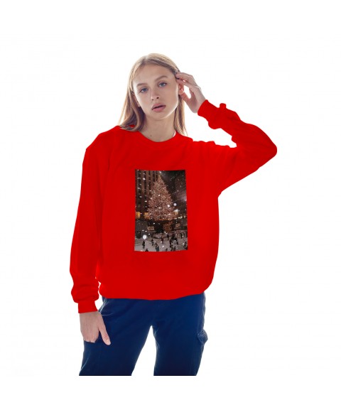 Women's sweatshirt .New Year Home Alone Red, XXL