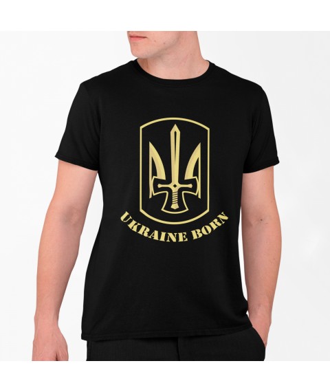 Men's black T-shirt "Ukraine born" 3XL