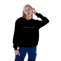 Women's sweatshirt.different is good. Black, S