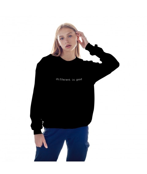 Women's sweatshirt.different is good. Black, S