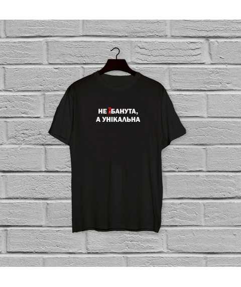 Футболка Oversize  НЕ !БАНУТА, А УНІКАЛЬНА Чорный, M-L