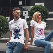 T-shirts for lovers Lilo and Stitch White, 44, 50
