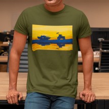 Men's T-shirt Tractor Military Khaki, M