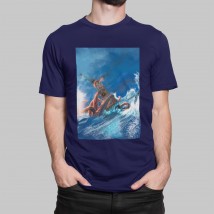 Men's T-shirt Death to Enemies Octopus Dark Blue, M