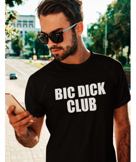 Men's T-shirt "Big D*ck Club" Black, 3XL