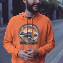 World of tank hoodie Orange, 2XL.
