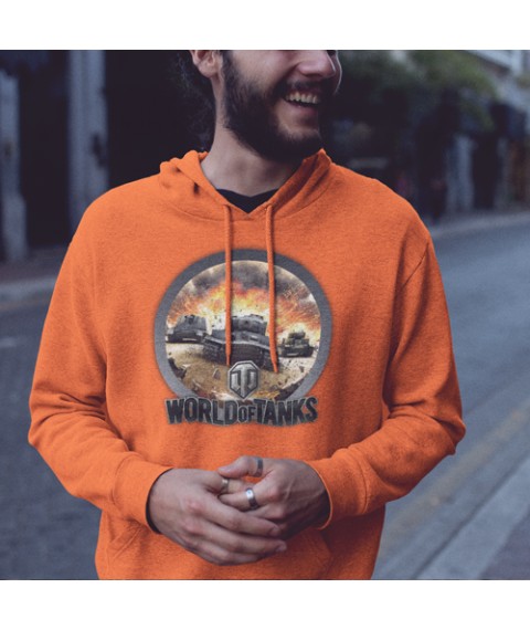 World of tank hoodie Orange, XS
