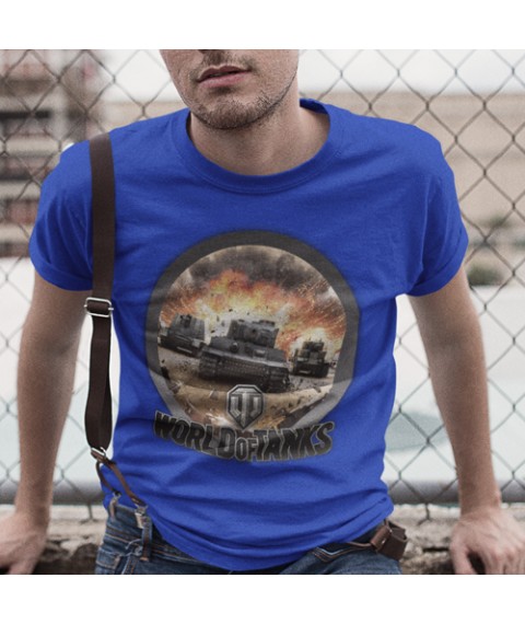 World of tank T-shirt Blue, M